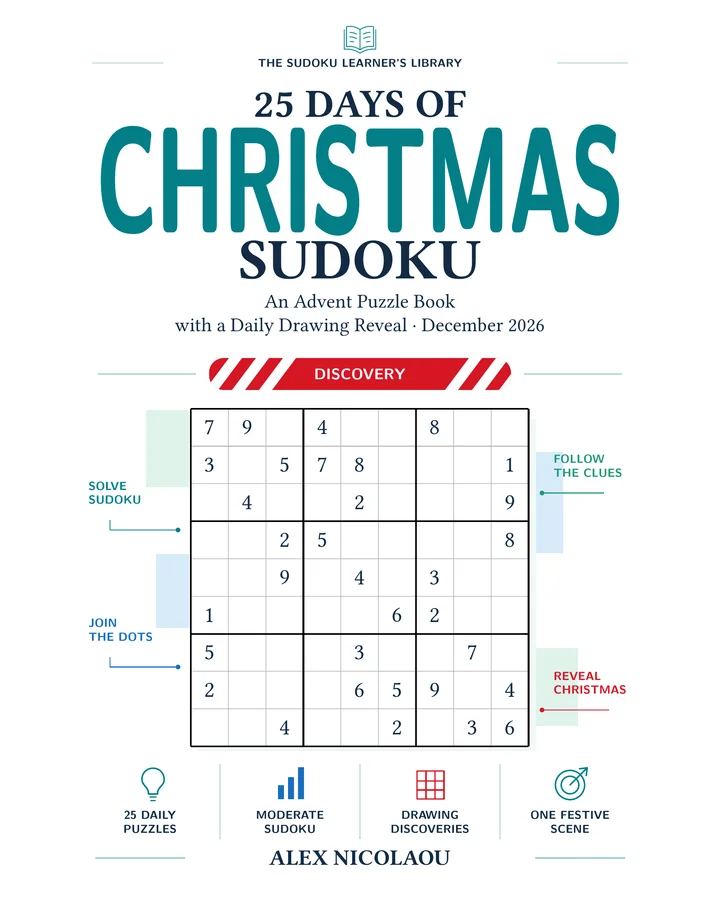 25 Days of Christmas Sudoku: Print cover artwork