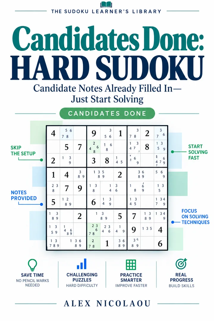 Candidates Done: Hard Sudoku — concept cover
